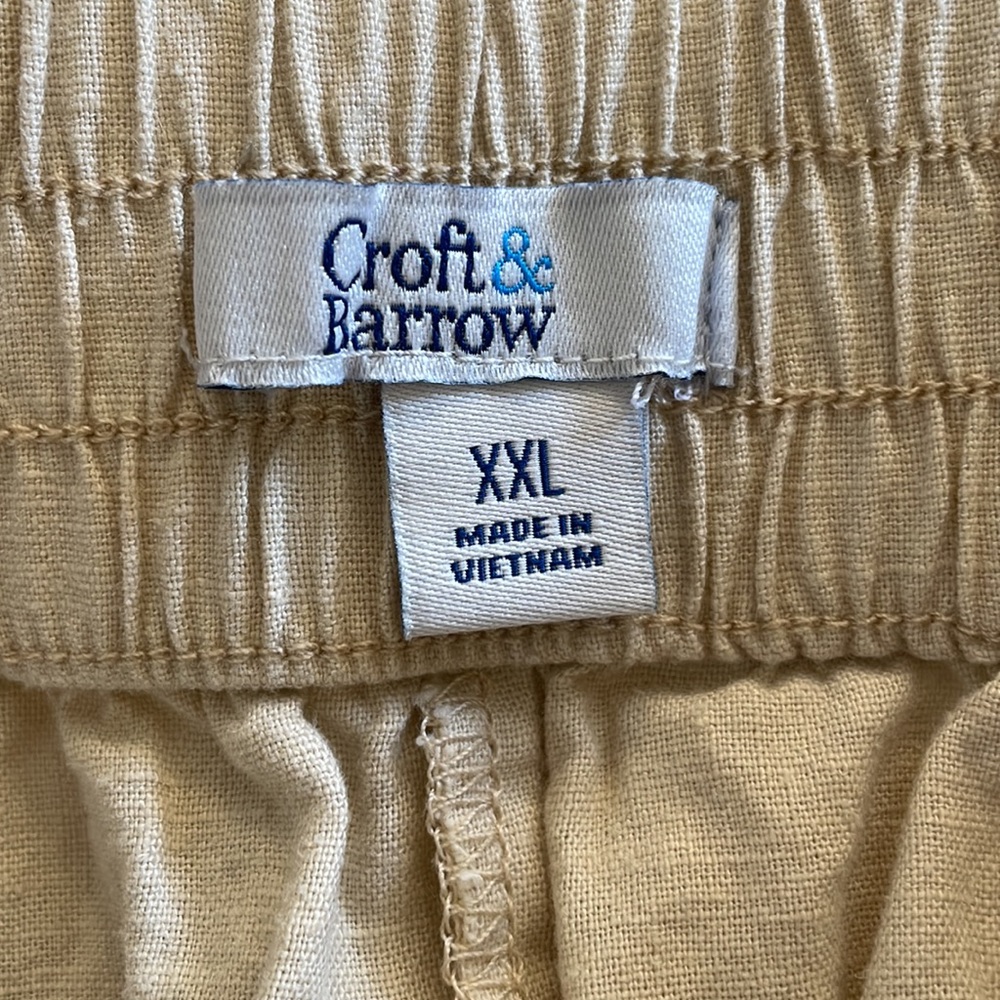 NWOT Croft & Barrow Linen Blend Crop Pant. XXL - Picture 5 of 6